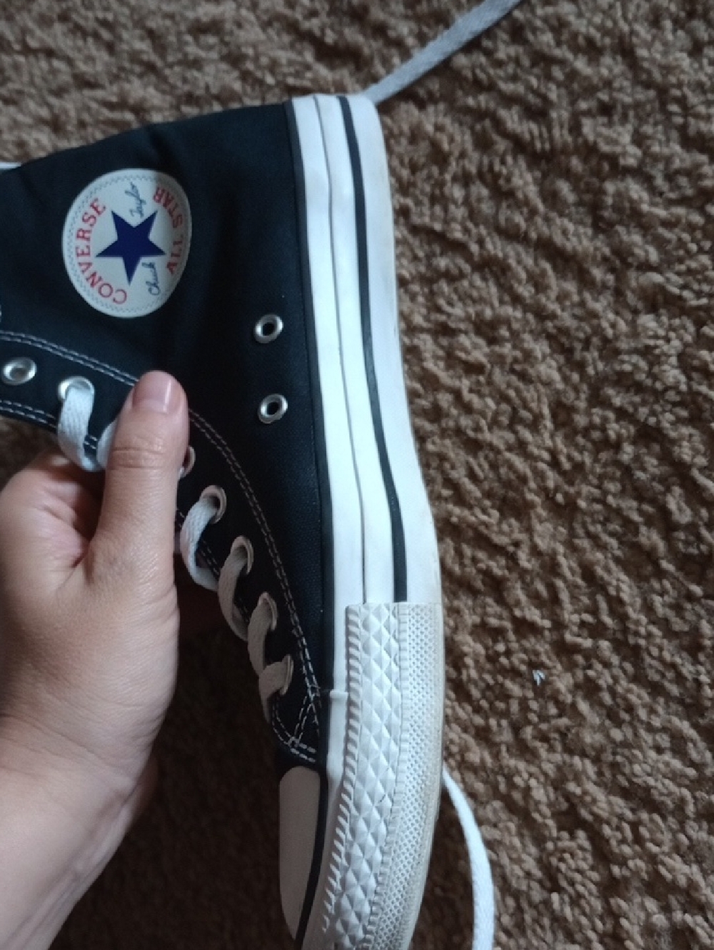 Converse Chuck Taylor All Star High Top Sneakers - Black & White - Picture 11 of 13